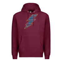 Burgundy Western Orange Border Aztec Lightning Premium Hoodie - Bettercallsaul