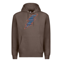 Coffee Western Orange Border Aztec Lightning Premium Hoodie - Bettercallsaul