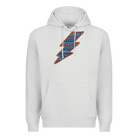 Dove Grey Western Orange Border Aztec Lightning Premium Hoodie - Bettercallsaul