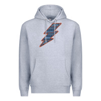 Heather Grey Western Orange Border Aztec Lightning Premium Hoodie - Bettercallsaul
