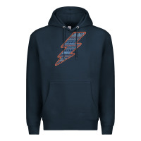 Navy Western Orange Border Aztec Lightning Premium Hoodie - Bettercallsaul