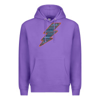 Purple Western Orange Border Aztec Lightning Premium Hoodie - Bettercallsaul