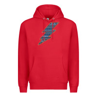 Red Western Orange Border Aztec Lightning Premium Hoodie - Bettercallsaul
