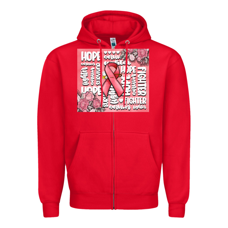 Cancer Words Zipper Hoodie by MaliasSmallBusiness | Teevron