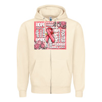 Sandshell cancer words Zipper Hoodie - MaliasSmallBusiness