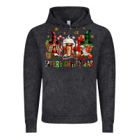 Vintage Black merry christmas buffalo gnomies Vintage Hoodie - FaDigitalArtStudio