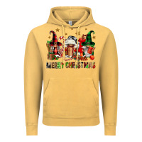 Vintage Mustard merry christmas buffalo gnomies Vintage Hoodie - FaDigitalArtStudio