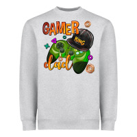 Heather Grey gamer dad Heavyweight Sweatshirt - AdoDesignShop