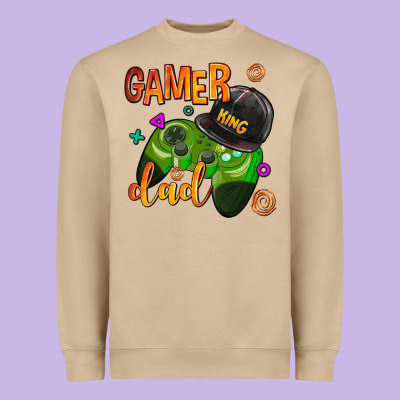 Gamer Dad Heavyweight Sweatshirt Designed By Adodesignshop