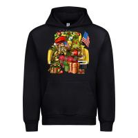 Black Christmas army gnomes truck 4th of july Urban Hoodie - HowdyJamesFarm