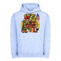 Pigment Grape Ice Christmas army gnomes truck 4th of july Urban Hoodie - HowdyJamesFarm
