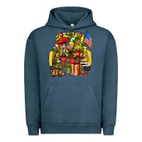 Pigment Midnight Navy Christmas army gnomes truck 4th of july Urban Hoodie - HowdyJamesFarm