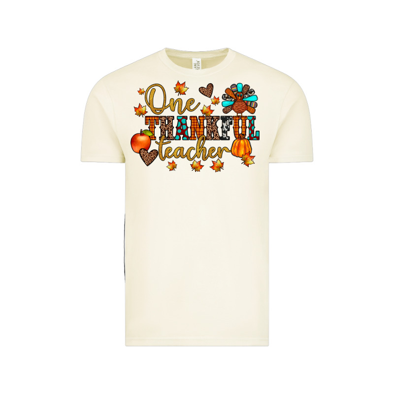 One Thankful Teacher Vintage Tee by JahusDesignShop | Teevron