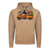 Vintage Coffee happy halloween truck Vintage Hoodie - CowhideDigitalArt