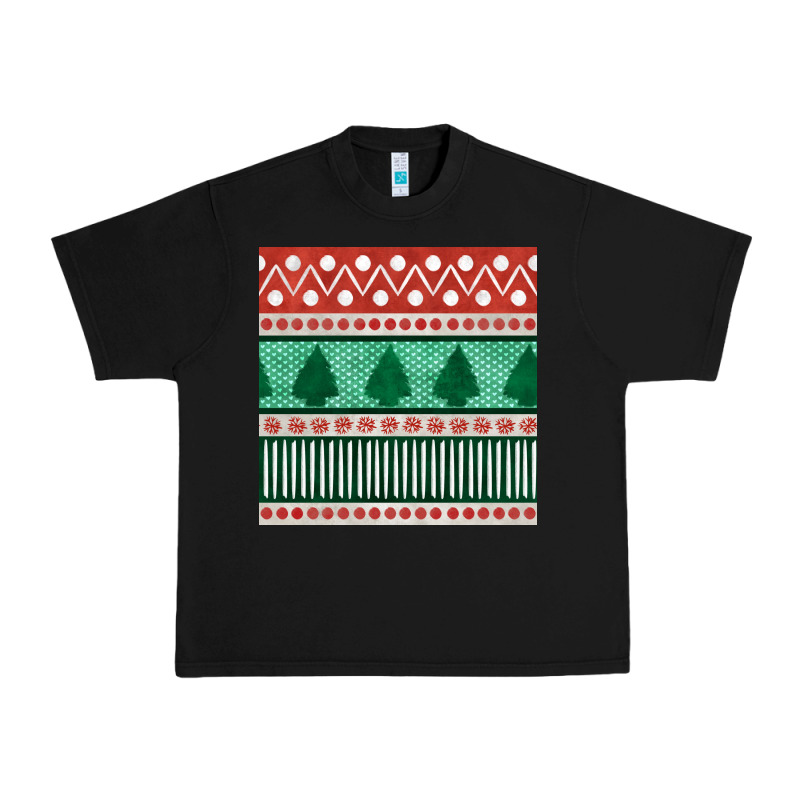 Christmas Trees Hand Drawn Seamless Pattern Urban Heavy Tee by BundleAndBundleShop | Teevron