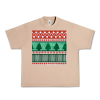 Burro christmas trees hand drawn seamless pattern Urban Heavy Tee - BundleAndBundleShop