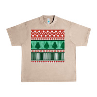 French Oak christmas trees hand drawn seamless pattern Urban Heavy Tee - BundleAndBundleShop