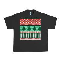 Pigment Black christmas trees hand drawn seamless pattern Urban Heavy Tee - BundleAndBundleShop