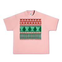 Salmon christmas trees hand drawn seamless pattern Urban Heavy Tee - BundleAndBundleShop