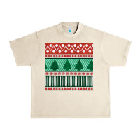 Sandshell christmas trees hand drawn seamless pattern Urban Heavy Tee - BundleAndBundleShop