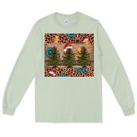 Matcha Christmas trees leopard Long Sleeve Tee - AdoDesignShop