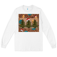 White Christmas trees leopard Long Sleeve Tee - AdoDesignShop