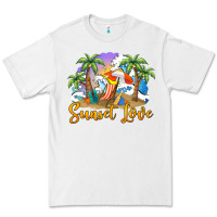White sunset love Premium Tee - BarkalooDesign