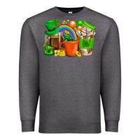 Charcoal Heather St. Patricks Day Coffee Cups Premium Sweatshirt - BundleAndBundleShop