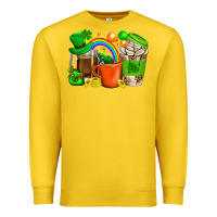 Lemon St. Patricks Day Coffee Cups Premium Sweatshirt - BundleAndBundleShop