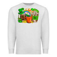 Oatmeal Heather St. Patricks Day Coffee Cups Premium Sweatshirt - BundleAndBundleShop