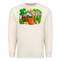 Sandshell St. Patricks Day Coffee Cups Premium Sweatshirt - BundleAndBundleShop