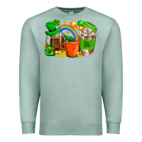 Seafoam St. Patricks Day Coffee Cups Premium Sweatshirt - BundleAndBundleShop