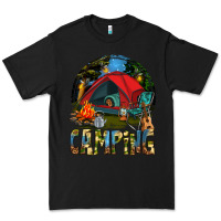 Black camping Premium Tee - texasbilliewilder