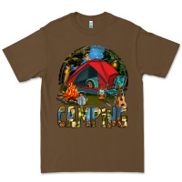 Cacao camping Premium Tee - texasbilliewilder