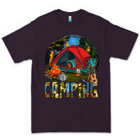 Plum camping Premium Tee - texasbilliewilder