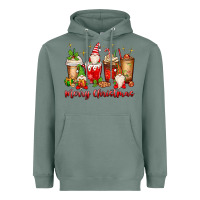 Sage merry christmas gnomes coffee cups Heavyweight Hoodie - MaliasSmallBusiness