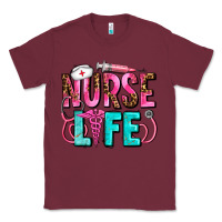 Burgundy nurse life Classic Tee - AdoDesignShop