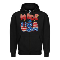 Black made in usa Zipper Hoodie - MaliasSmallBusiness