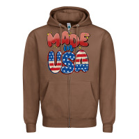Chestnut made in usa Zipper Hoodie - MaliasSmallBusiness