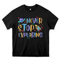 Black never stop exploring Heavy Core Tee - MaliasSmallBusiness