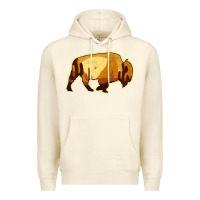 Sandshell Desert Landscape Bison Silhouette Premium Hoodie - Bettercallsaul