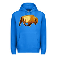True Royal Desert Landscape Bison Silhouette Premium Hoodie - Bettercallsaul
