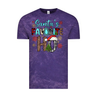 Cloud Purple santa s favorite ho Vintage Tee - JahusDesignShop