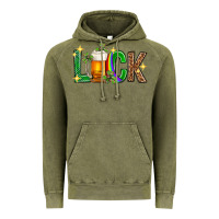 Vintage Olive St. Patrick's Day luck beer Vintage Hoodie - Neo Western