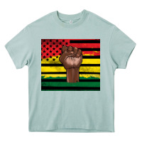 Juneteenth American Flag Heavy Core Tee | Teevron