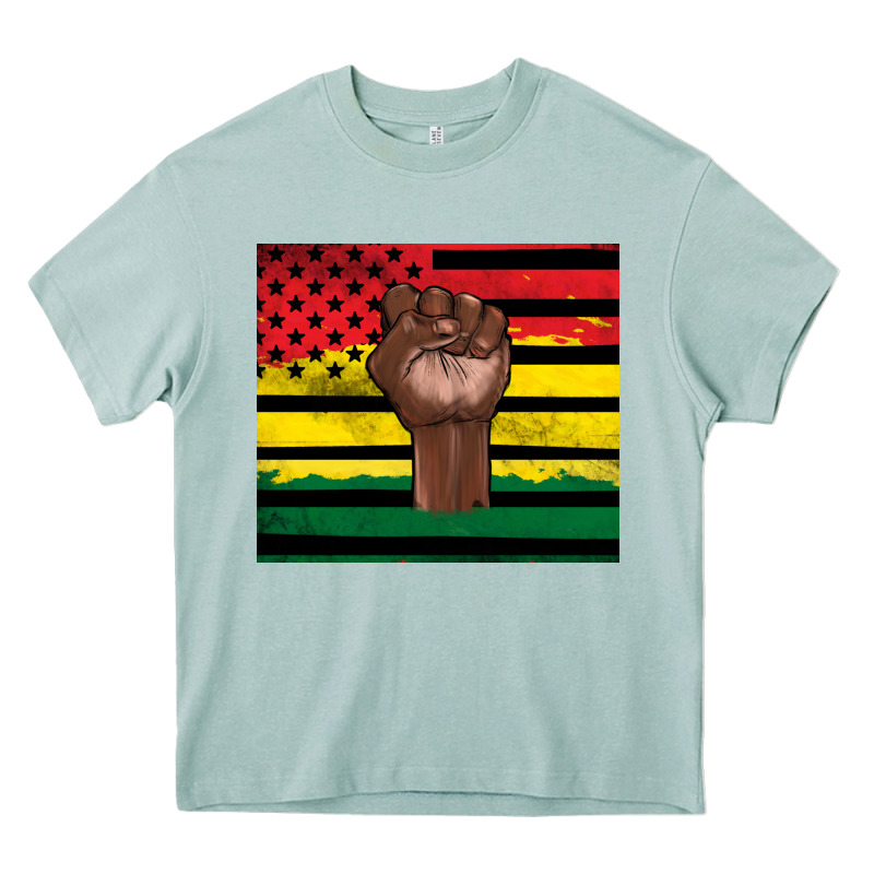 Juneteenth American Flag Heavy Core Tee by Artiststas | Teevron