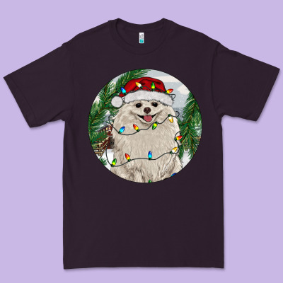 Pomeranian And Farm Premium Tee Designed By Ranaportraitstore