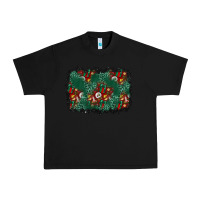 Black christmas gift box and leopard background Urban Heavy Tee - BundleAndBundleShop