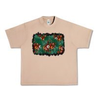Burro christmas gift box and leopard background Urban Heavy Tee - BundleAndBundleShop