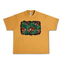 Peanut Butter christmas gift box and leopard background Urban Heavy Tee - BundleAndBundleShop